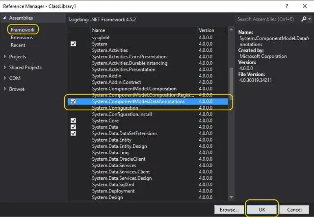 System ComponentModel DataAnnotations дегеніміз не?