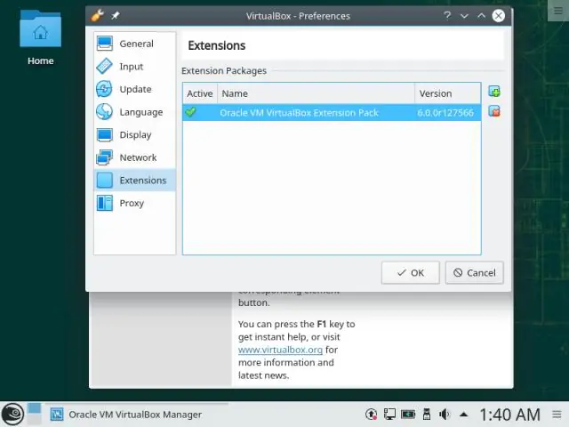 Oracle VirtualBox Uzantı Paketi nedir?