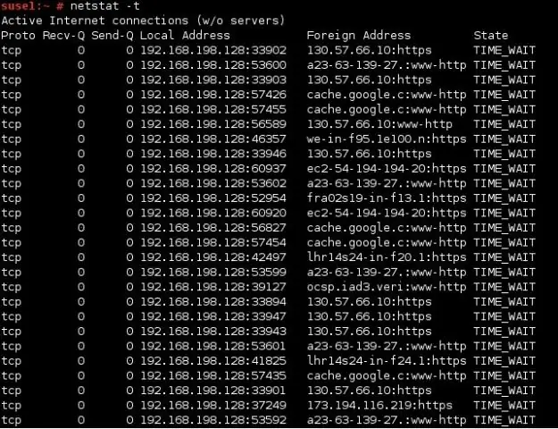 Welcher Befehl zeigt den Inhalt der Routing-Tabelle an?