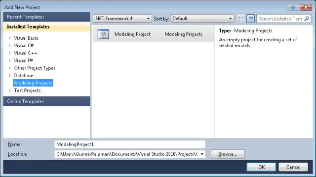 Com puc crear un projecte nou a Visual Studio 2010?