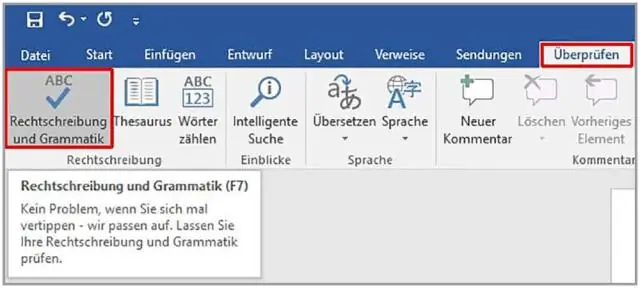 Kako programirate preverjanje črkovanja?