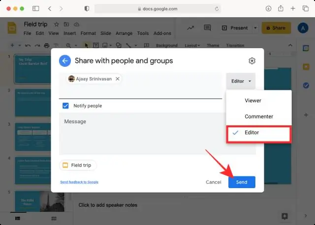 Wo befindet sich die Chat-Schaltfläche in Google Slides?