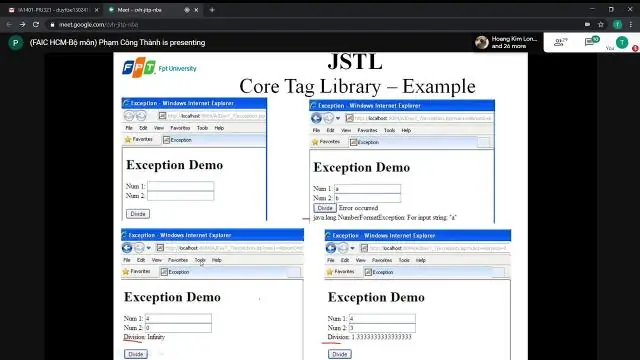 Wat is Jstl in Java met 'n voorbeeld?