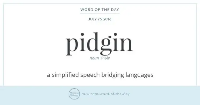 Quais são os recursos do pidgin?