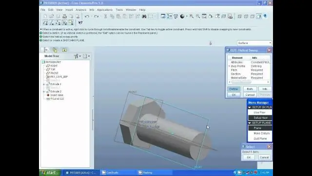 Πώς φτιάχνεις μια βίδα στο Creo Parametric;