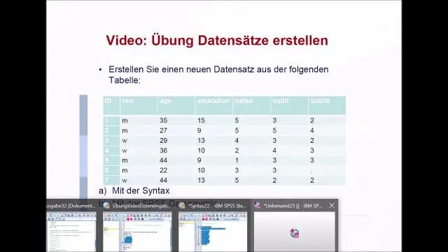 SPSS-те деректерді тазалау дегеніміз не?