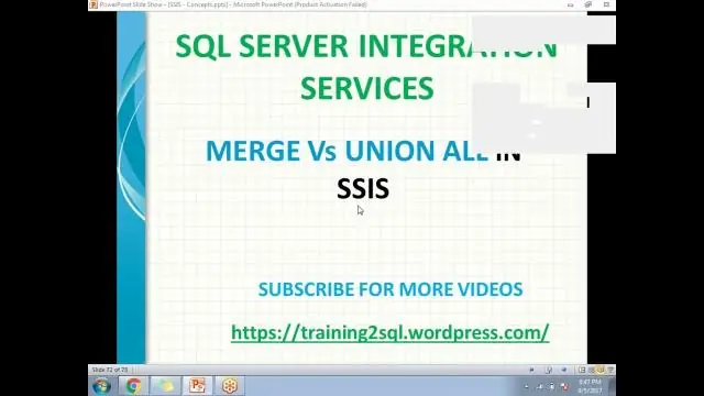 อะไรคือความแตกต่างระหว่าง Merge และ Union ทั้งหมดใน SSIS?