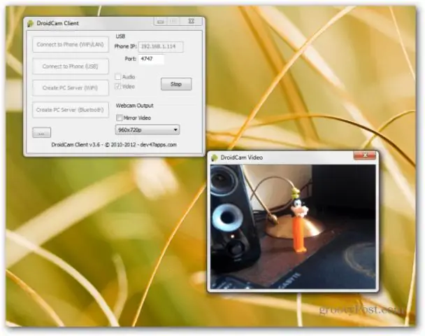 Ինչպե՞ս կարող եմ օգտագործել DroidCam հաճախորդը: