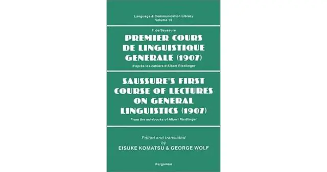 Wer ist der Autor von Course in General Linguistics?