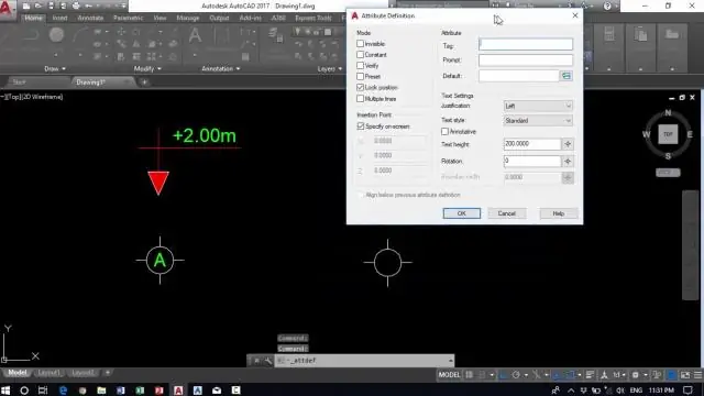 በAutoCAD ውስጥ የማገጃ ባህሪን እንዴት መፍጠር እንደሚቻል?