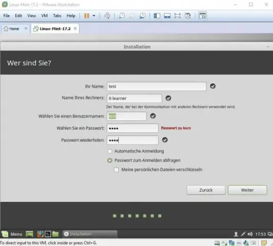 Come si apre una workstation VMware?