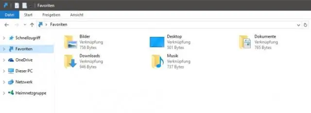 Nasaan ang Mga Paborito sa File Explorer?