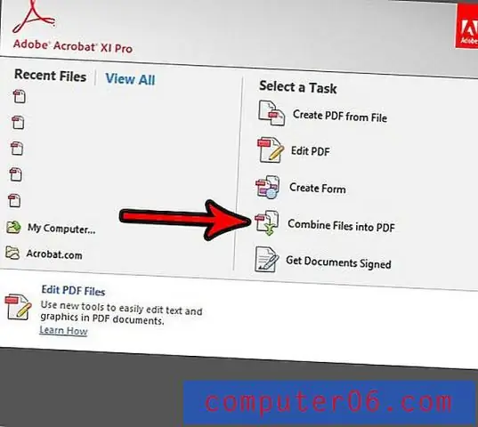 PDF файлдарын Adobe Acrobat Reader DC менен бириктире аласызбы?