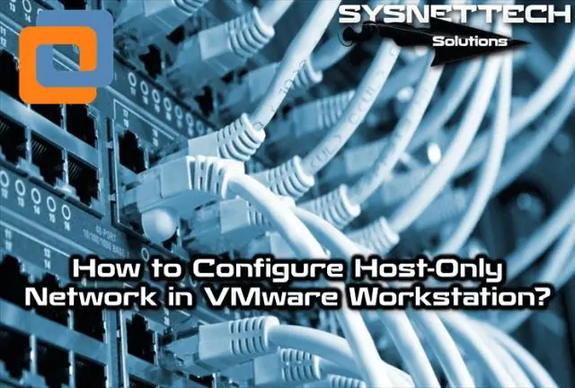 Vmware-də yalnız host şəbəkəsi nədir?