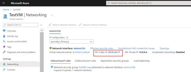 Hat eine VM eine IP-Adresse?