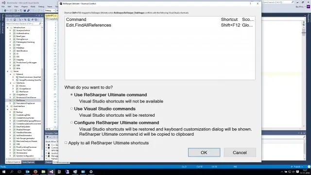 Hvordan skjuler jeg en linje i Visual Studio?