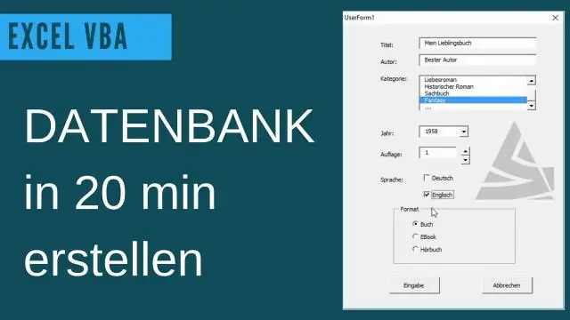 Você pode criar um banco de dados no Excel?