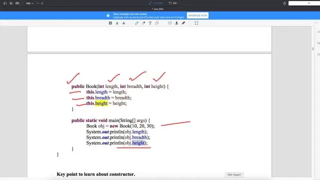 Che cos'è un costruttore Java?