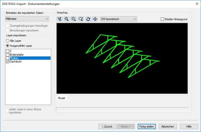 DWG файлын Solidworksке кантип айландырсам болот?