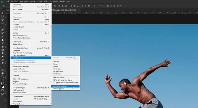 Как да огледате изображение във Photoshop cs5?