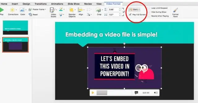 Videonu PowerPoint-də klik ilə necə oynaya bilərəm?