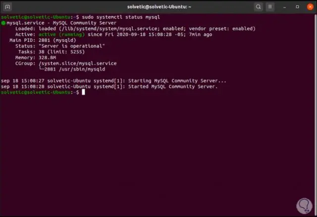 Ubuntu'da mysql'i nasıl başlatırım?