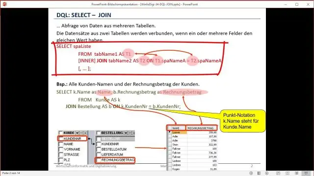 SQL'de tablo nedir?