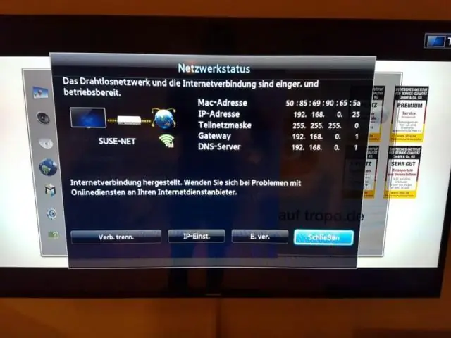 Wie weise ich meinem Fernseher eine IP-Adresse zu?