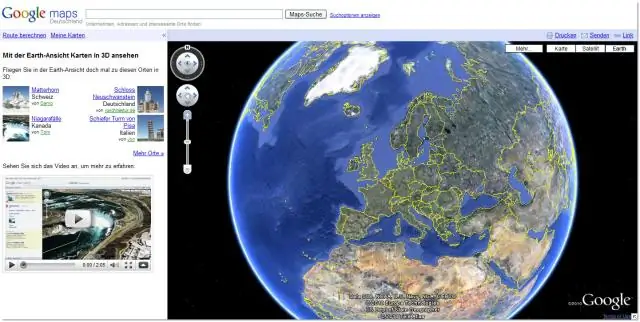 Como faço para mudar o Google Earth para 3D?