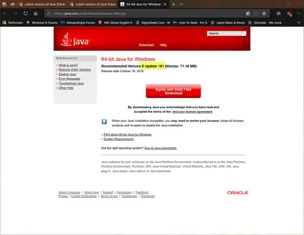 Mac жүйесіне арналған Java бағдарламасының соңғы нұсқасы қандай?