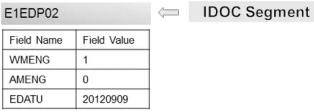 เซ็กเมนต์ใน IDoc คืออะไร?