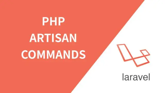 Wat is Artisan command in laravel?