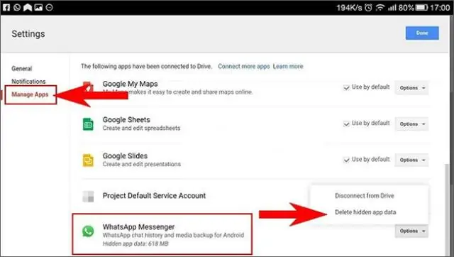 WhatsApp камдык көчүрмөсүн Gmail'ден кантип тапсам болот?