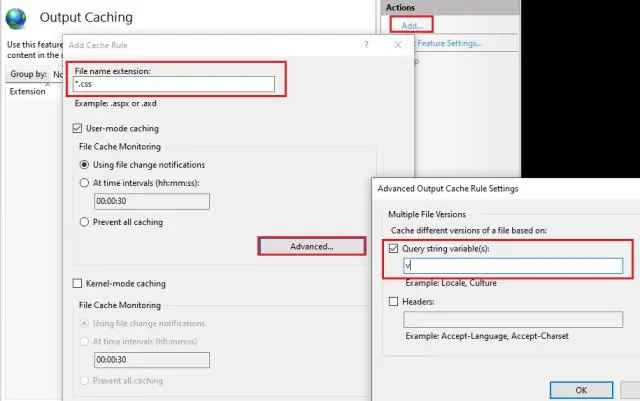 Hvad er output caching i IIS?