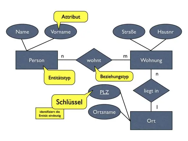 Che cos'è un attributo nel diagramma delle relazioni tra entità?