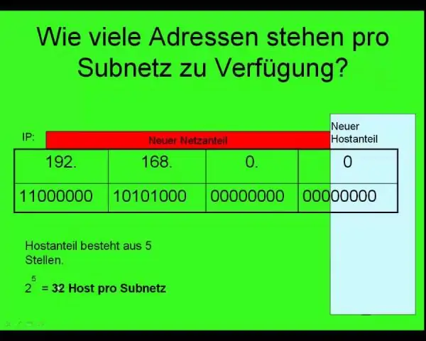 Hvordan gjør du subnett subnett?