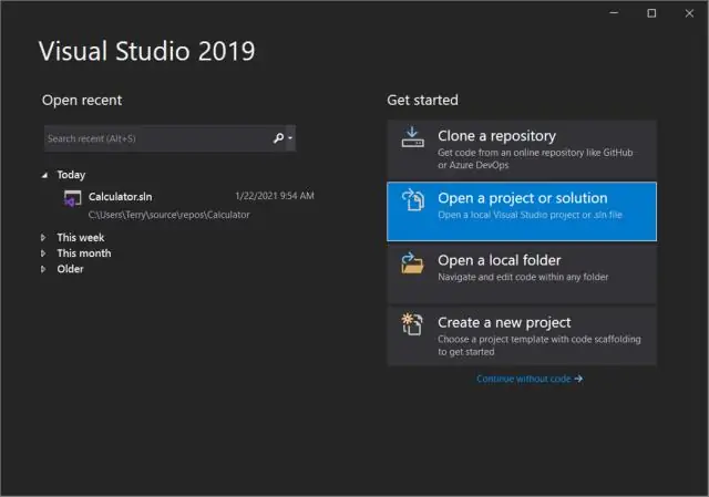 Come apro un progetto Git in Visual Studio?