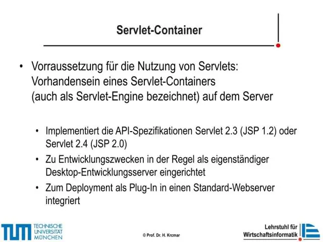 Servlet ล่วงหน้า Java คืออะไร?