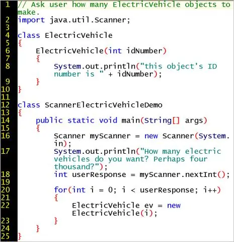 Koj sau lub scanner hauv Java li cas?