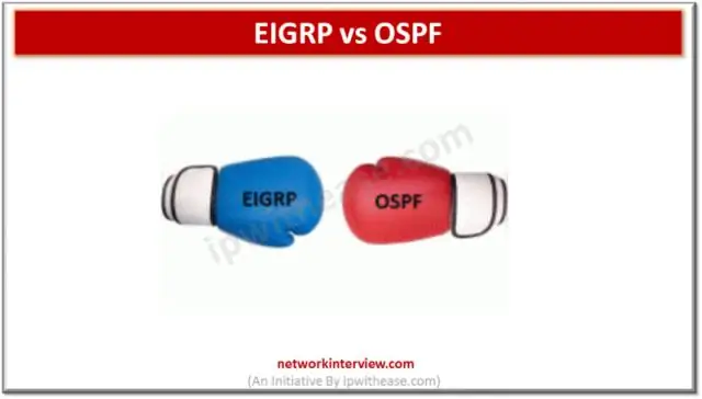 מה ההבדל בין הממשק הפסיבי של OSPF לבין Eigrp?