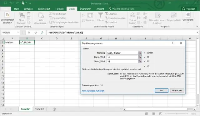 Wie filtern Sie Dropdown-Listen in Excel?