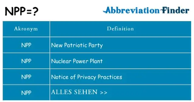 اطلاعیه اقدامات حفظ حریم خصوصی NPP چیست؟