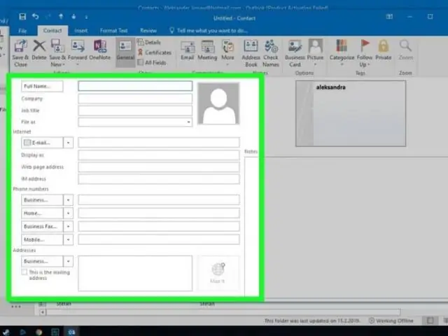 Comment enregistrer une liste de distribution Outlook ?