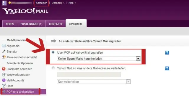 Kā iespējot POP pārsūtīšanu pakalpojumā Yahoo Mail?