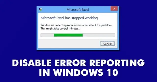 Hoe schakel ik Microsoft Error Reporting uit?