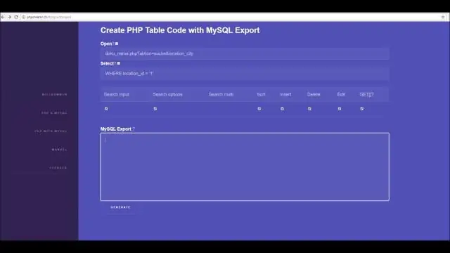 Kako mogu uvesti SQL tablicu u MySQL?