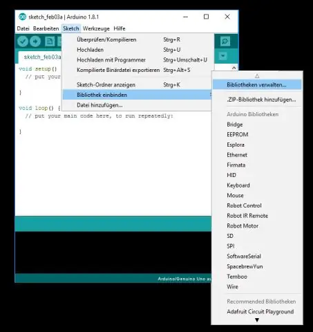 Waar word Arduino-biblioteke gestoor Windows 10?