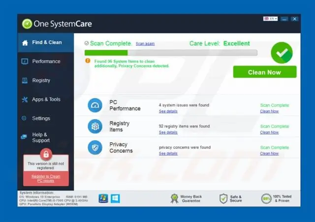 Systemcare қолданбасын қалай жоюға болады?