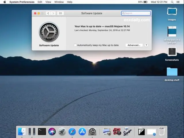 Qual è l'ultimo aggiornamento Mojave?