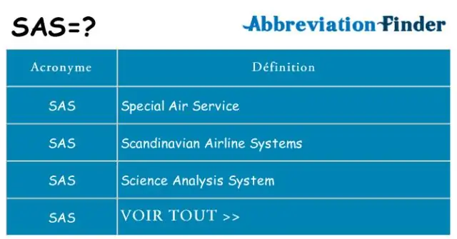 Wat is die SAS-model?